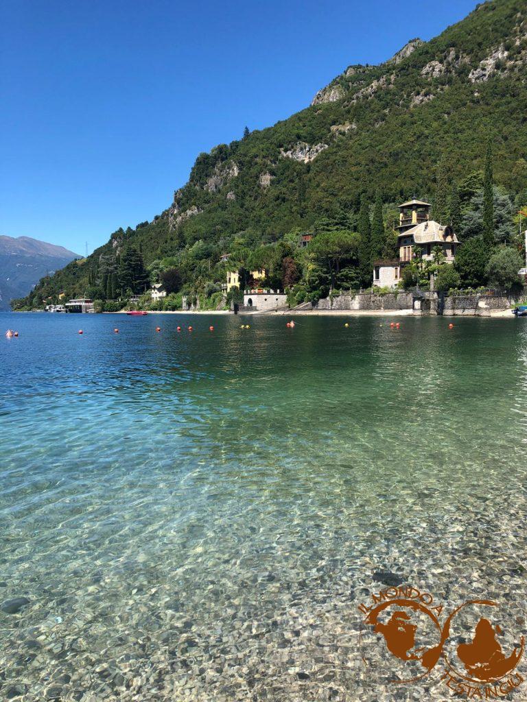 Acque cristalline a Riva Bianca Lierna