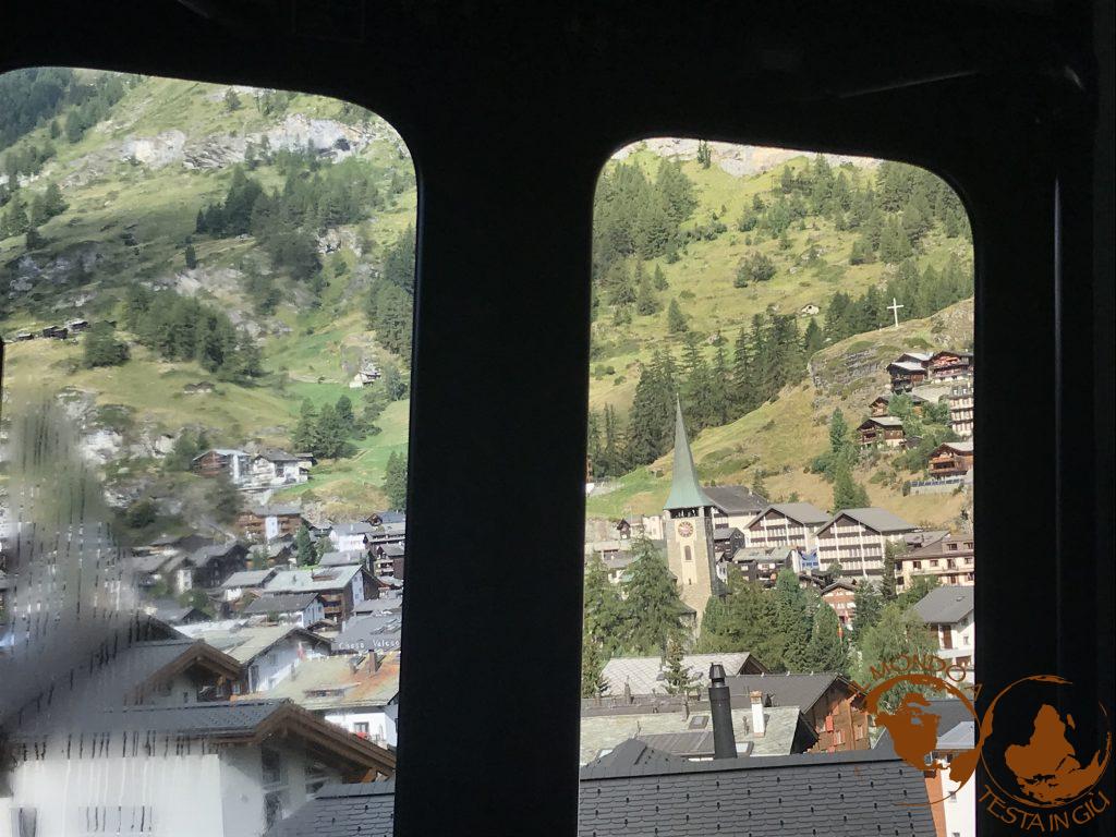 Zermatt vista da treno