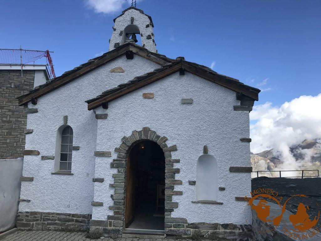La cappella all’arrivo della Ferrovia del Gornergrat