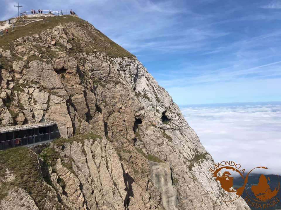 Una parte del sentiero del drago sul Monte Pilatus