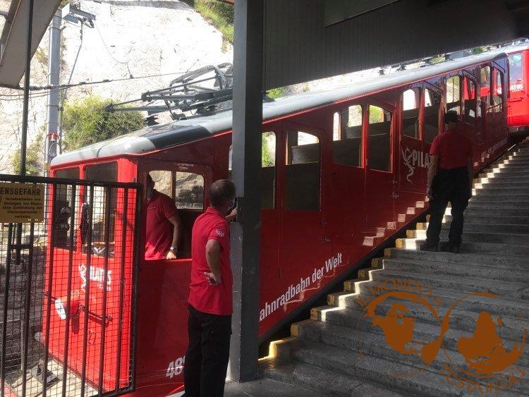 Cremagliera alla stazione di Alpnach