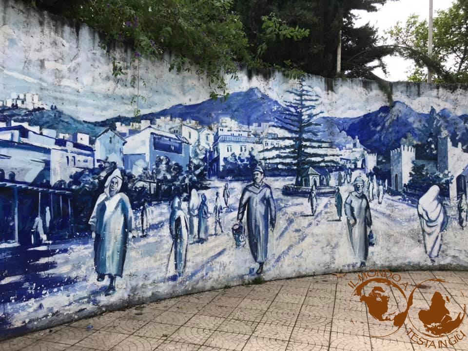 Murales all'ingresso di Chefchaouen