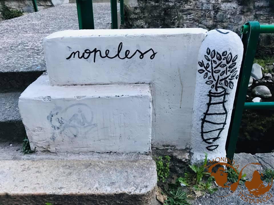 Un murales di via Porta a Lecco