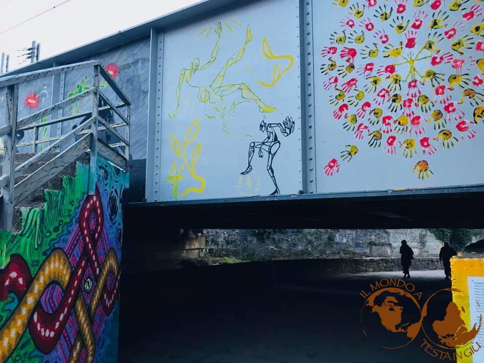 Il ponte ferroviario in Via Carlo Porta a Lecco