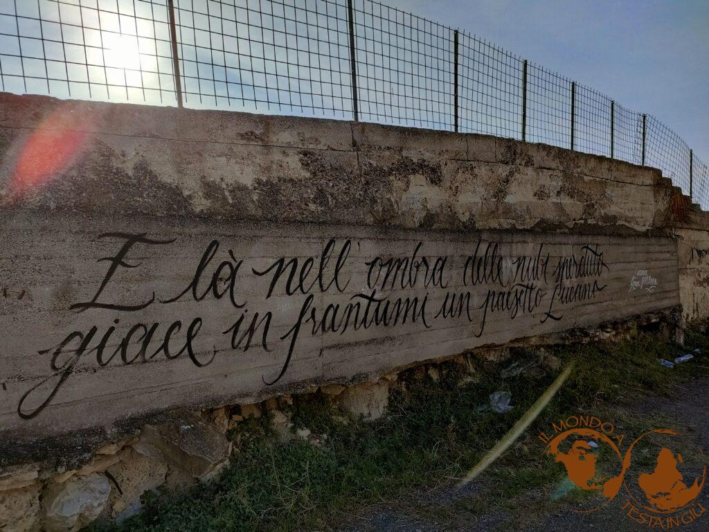 Dedica su un muro di fronte a Craco
