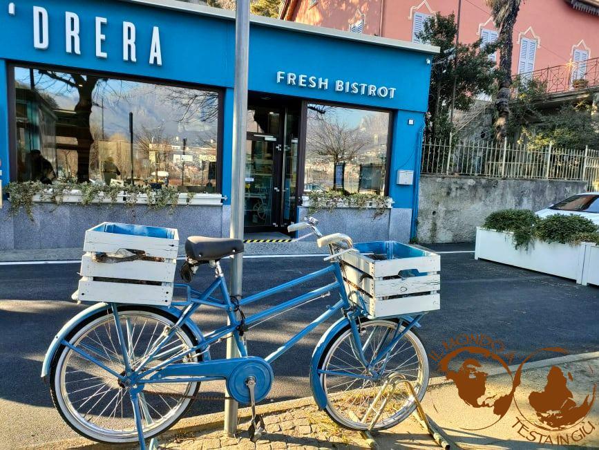 Il 'Drera Fresh Bistrot con dettaglio in primo piano