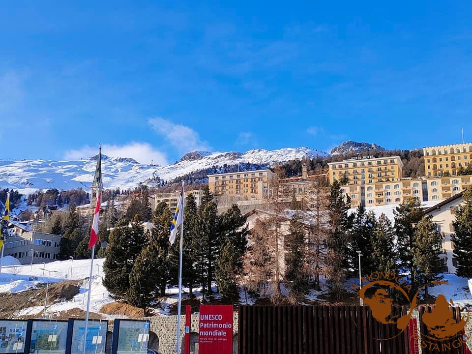 Saint Moritz vista dalla stazione